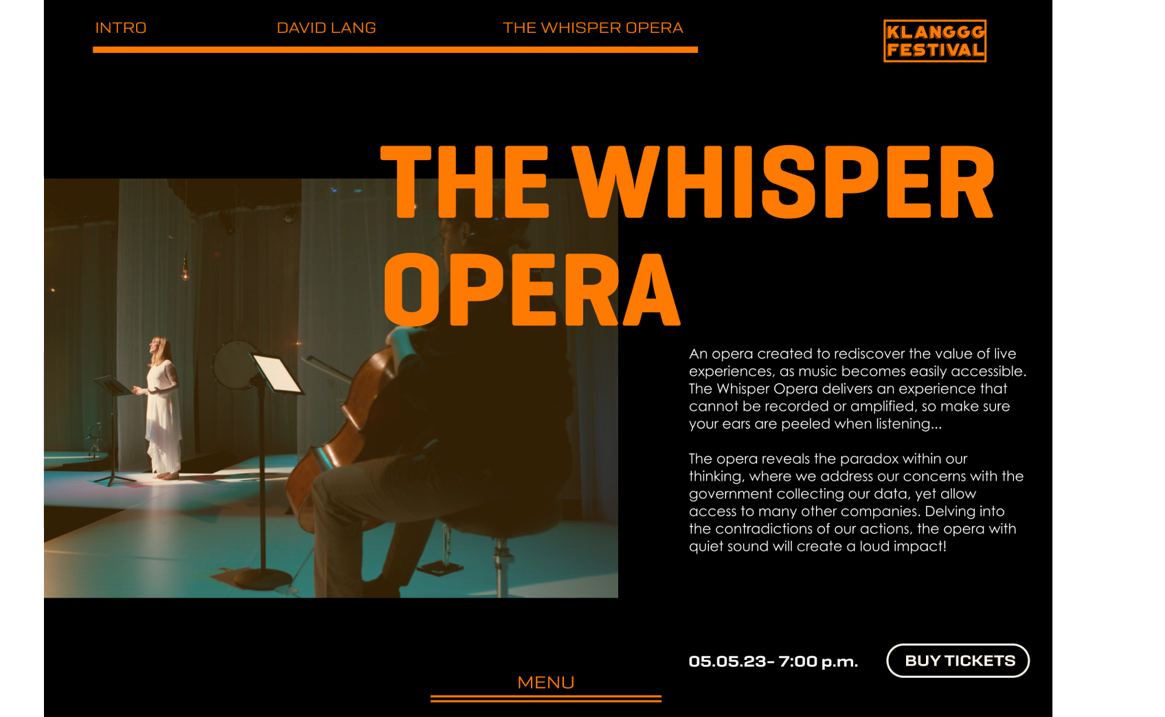 page describing whisper opera