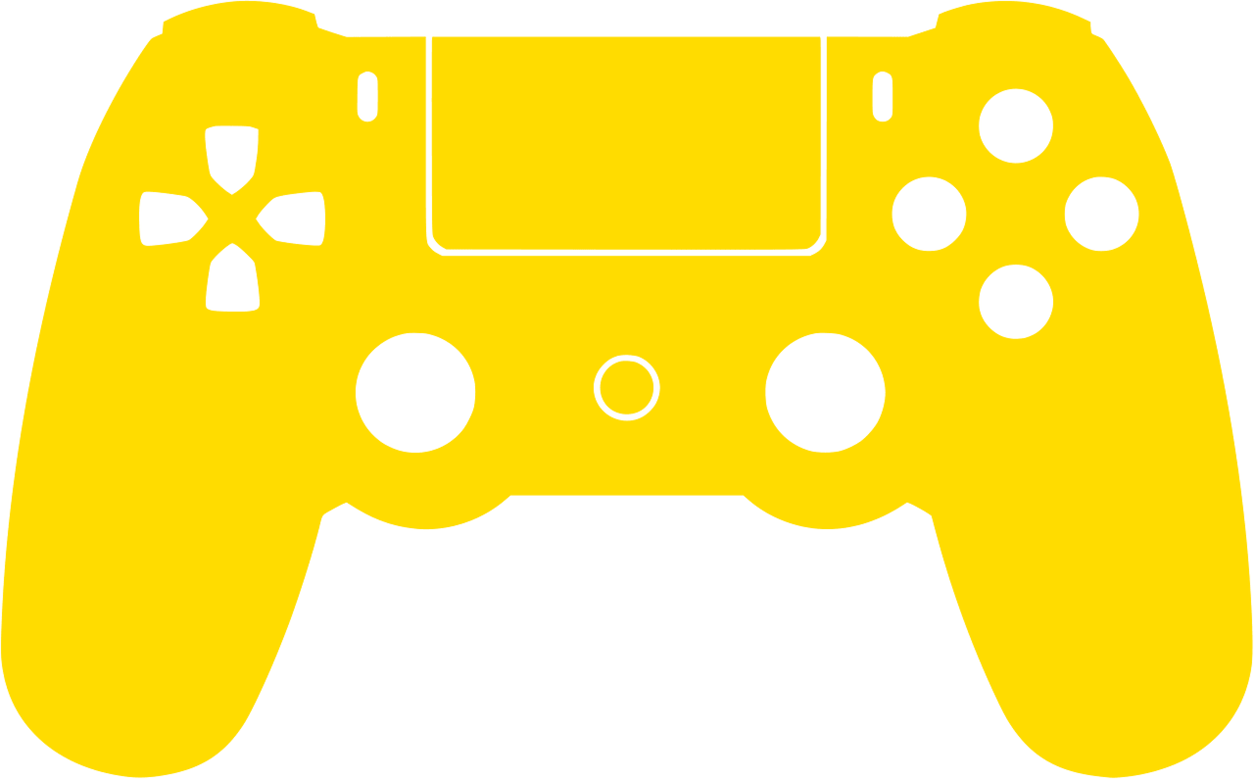 picture of a yellow controller